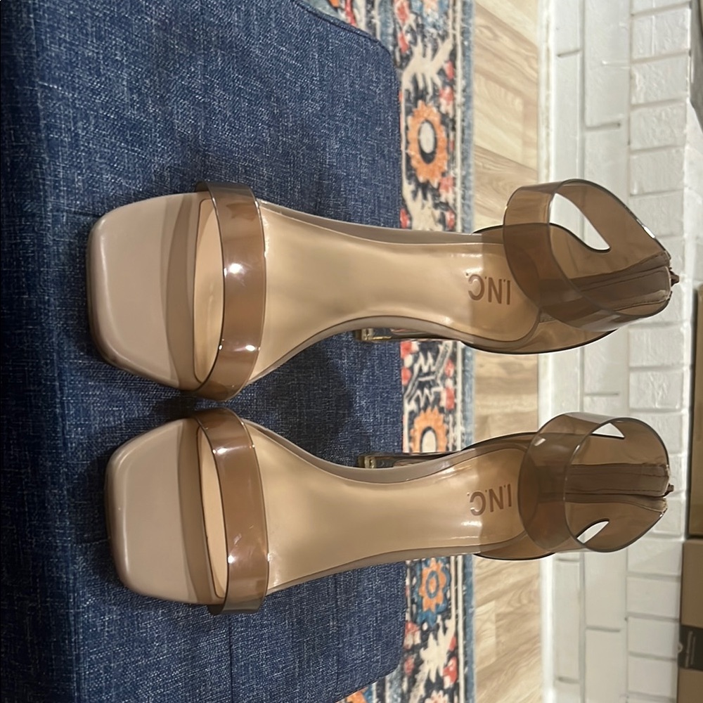 INC International Concepts Women's Tan Heeled Sandals
